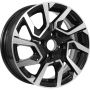 Легковой диск KDW KD1420 5,5x14 4x100 ET40 56,6 Black Front Polished